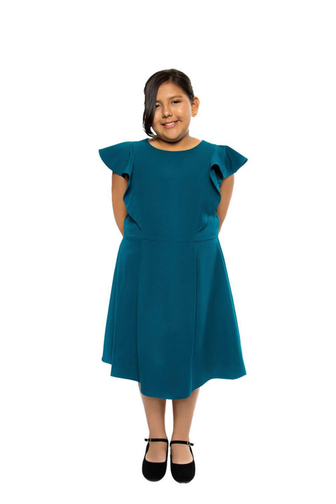 Plus Size Princess Line Ruffle Dress