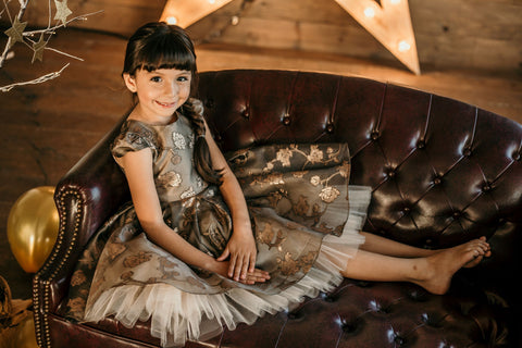 Organza Jacquard Dress