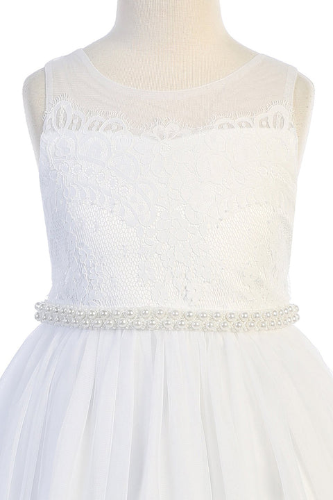 Venetian Lace Illusion Dress