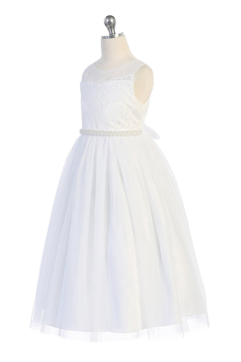 Venetian Lace Illusion Dress