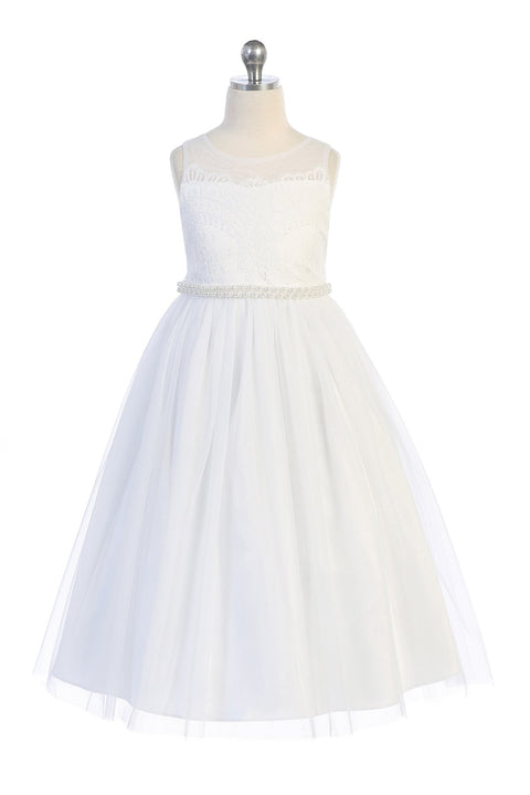 Venetian Lace Illusion Dress