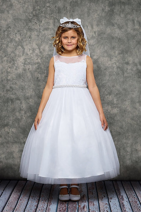 Venetian Lace Illusion Dress