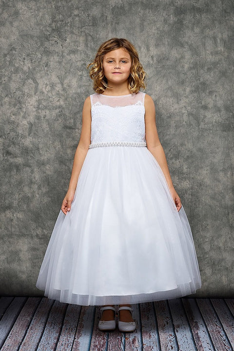Venetian Lace Illusion Dress