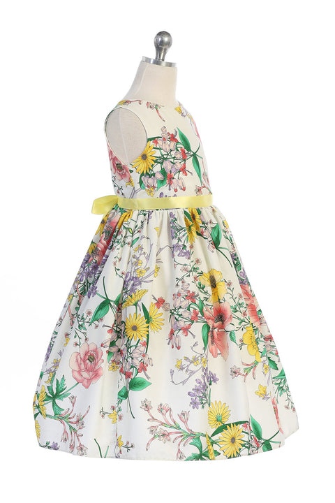 Botanical Flower Cotton Dress