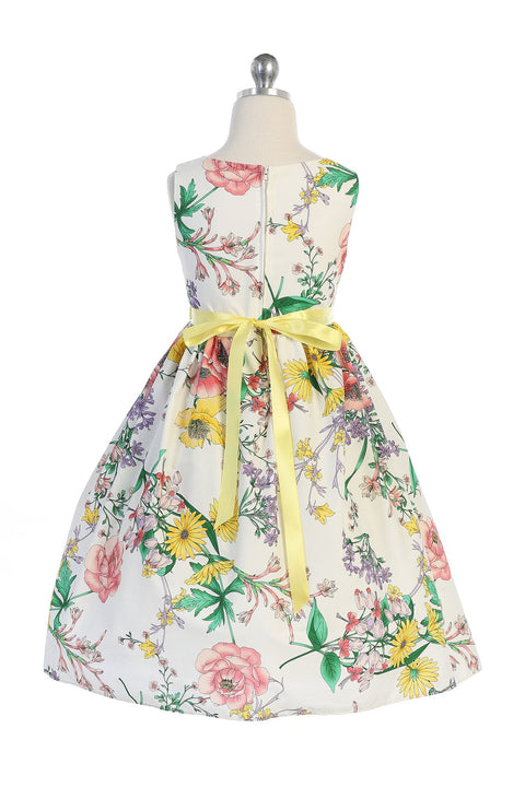 Botanical Flower Cotton Dress