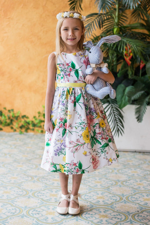 Botanical Flower Cotton Dress