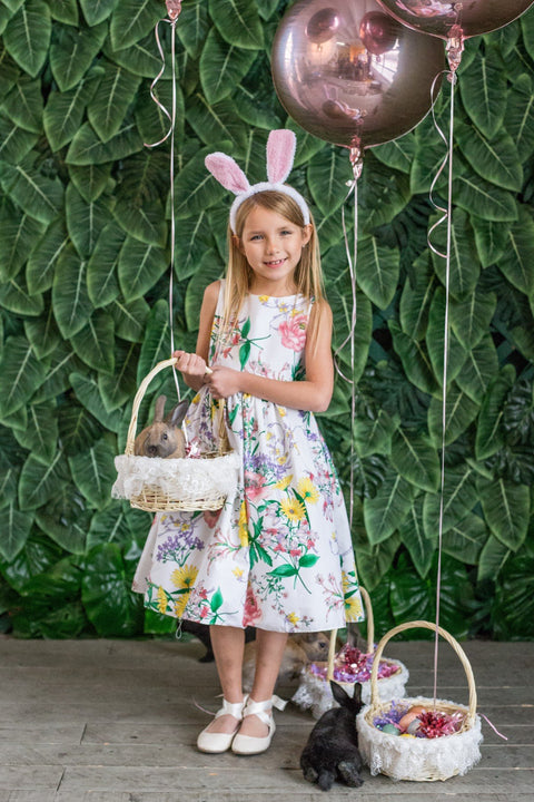 Botanical Flower Cotton Dress