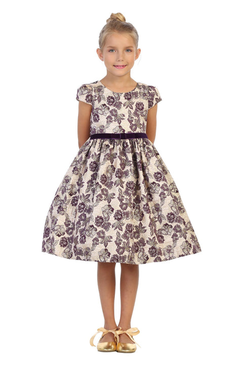 Brocade Sleeve Dress