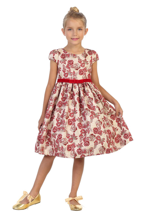 Brocade Sleeve Dress