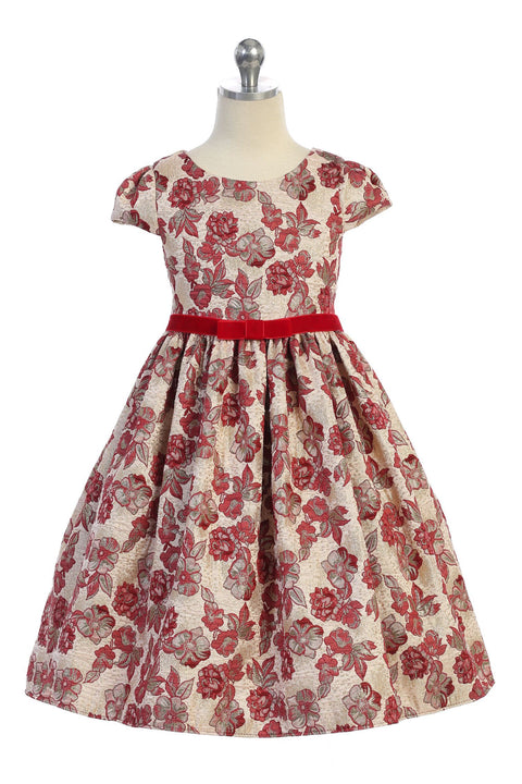 Brocade Sleeve Dress