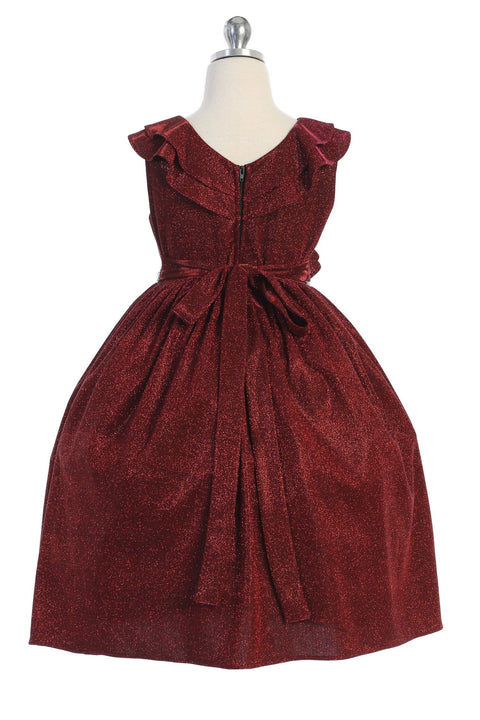 Plus Sparkly Ruffle Dress