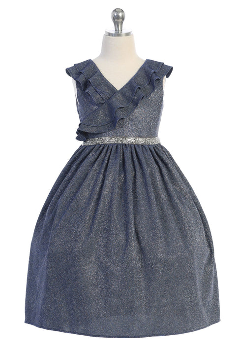 Plus Sparkly Ruffle Dress