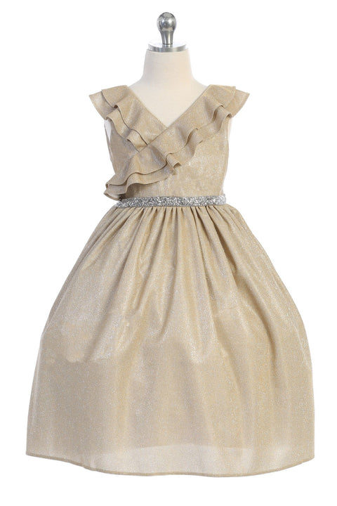 Plus Sparkly Ruffle Dress