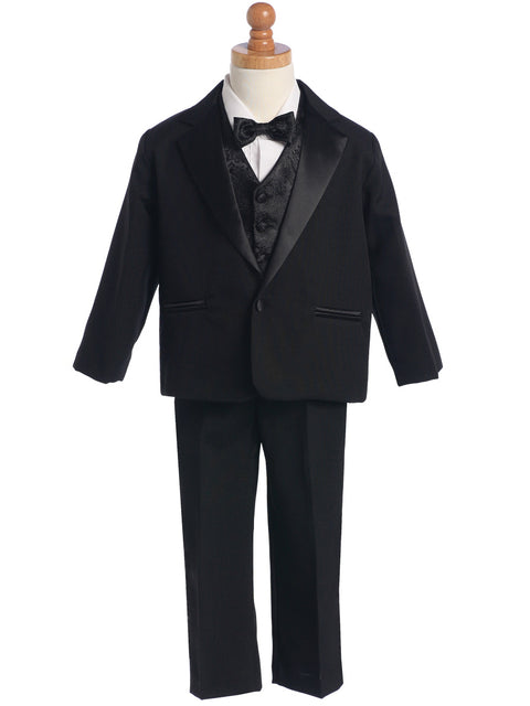 Black Paisley Tuxedo Set - Zach