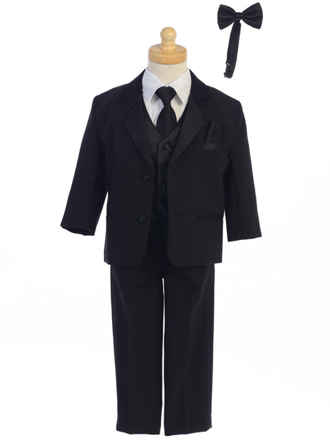 7 Piece Black Tuxedo Set - James