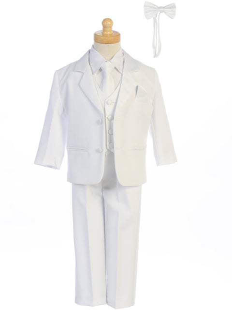 7 Piece White Tuxedo Set - Manny