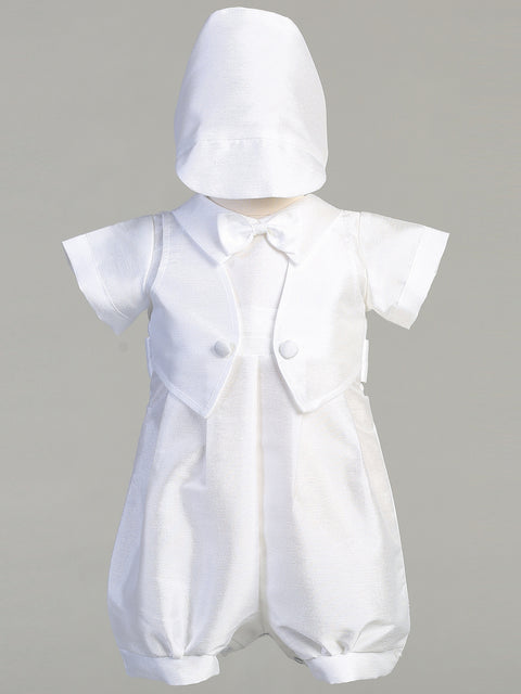 Baby Boy Christening Romper- Mark