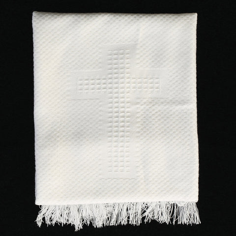 Acrylic Blanket With Cross Design