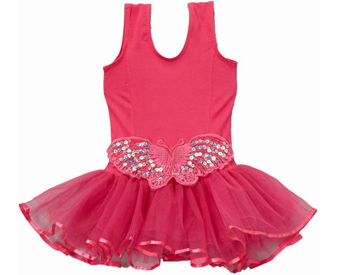 Hot Pink Butterfly Ballet Dress