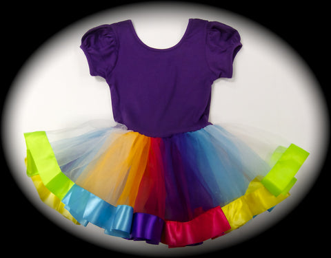 Purple & Rainbow Ballet Dress