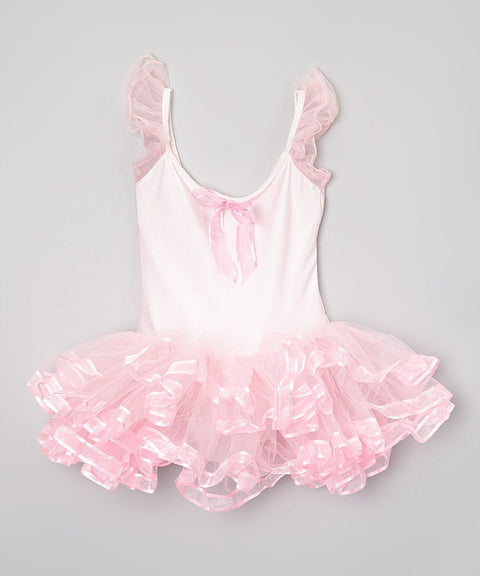 Pink Ribbon Lycra Ballet Dress
