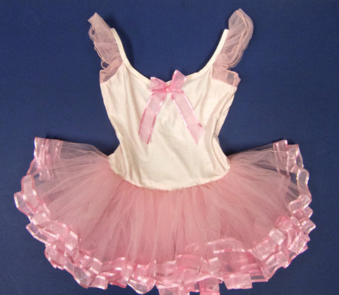 Pink Ribbon Lycra Ballet Dress
