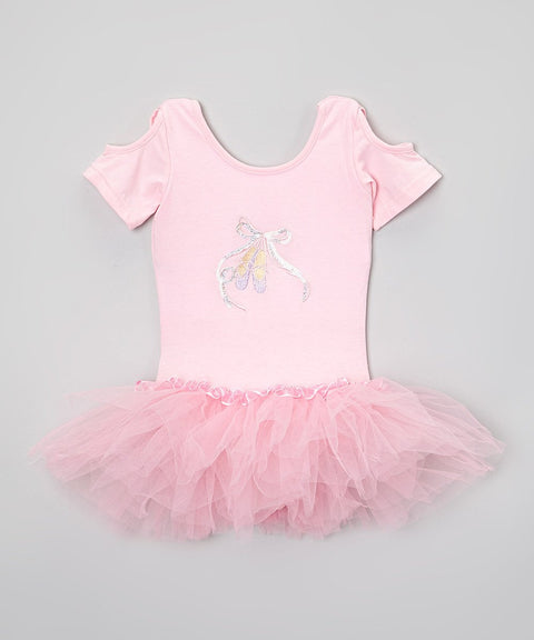 Pink Glitter Ballet Slipper Ballet Dress