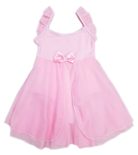 Pink Empire-Waist Chiffon Skirted  Ballet Dress