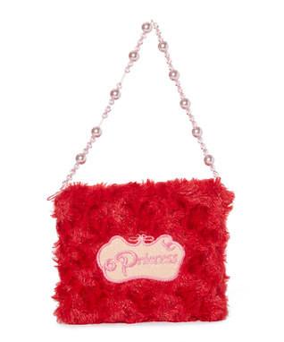 Red Princess Pearl Velvet Purse