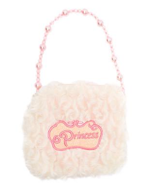 White Princess Pearl Velvet Purse