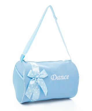 Blue Polka Dot Bow Blue Dance Bag
