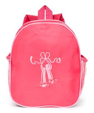 Hot Pink Back Pack With Pink Ballet Shoe