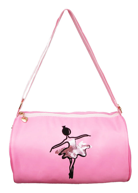 Pink Sequins Ballet Girl Duffel