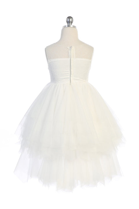 Embellished Applique Detachable Skirt Dress