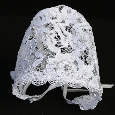 Baby Lace Bonnet With Trim