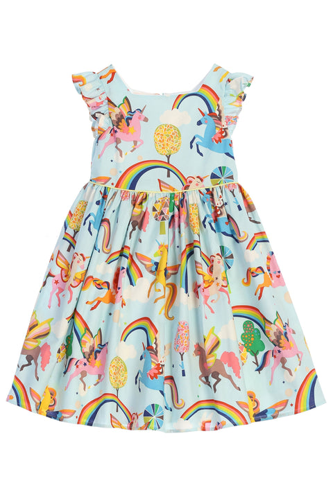 Rainbow Unicorn Girl Dress