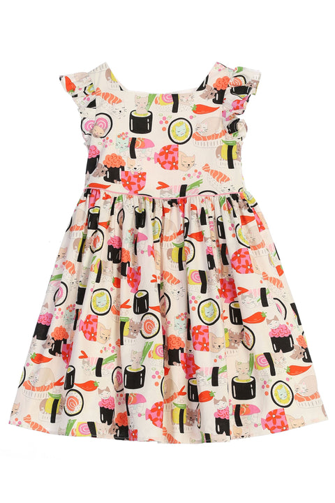 Sushi Cat Girl Dress