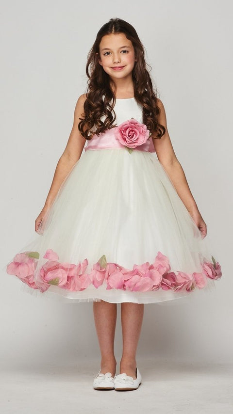Cutie Flower Dress - #1170-Ivory