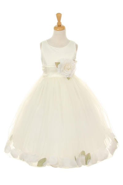 Cutie Flower Dress - #1170-Ivory
