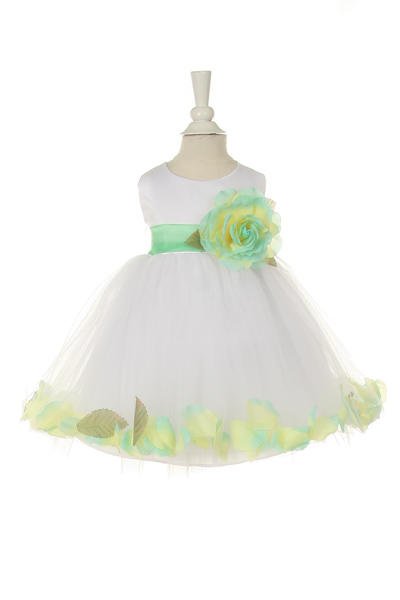 Cutie Flower Girl Baby - #1170B-white