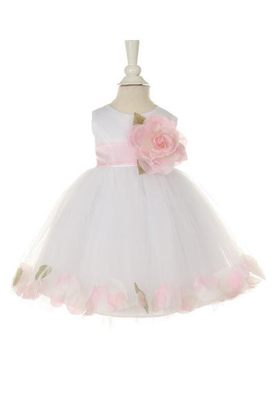Cutie Flower Girl Baby - #1170B-white