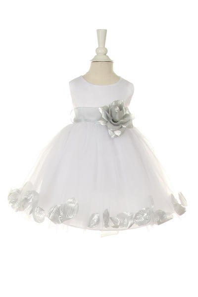 Cutie Flower Girl Baby - #1170B-white