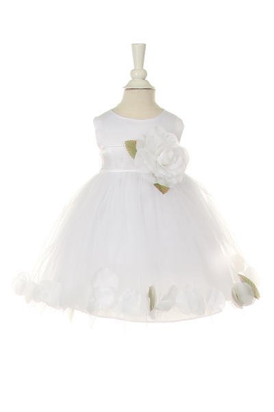 Cutie Flower Girl Baby - #1170B-white