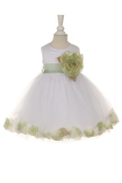 Cutie Flower Girl Baby - #1170B-white