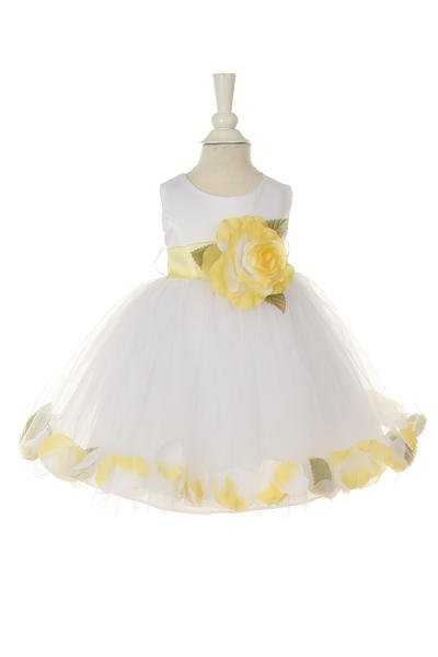 Cutie Flower Girl Baby - #1170B-white