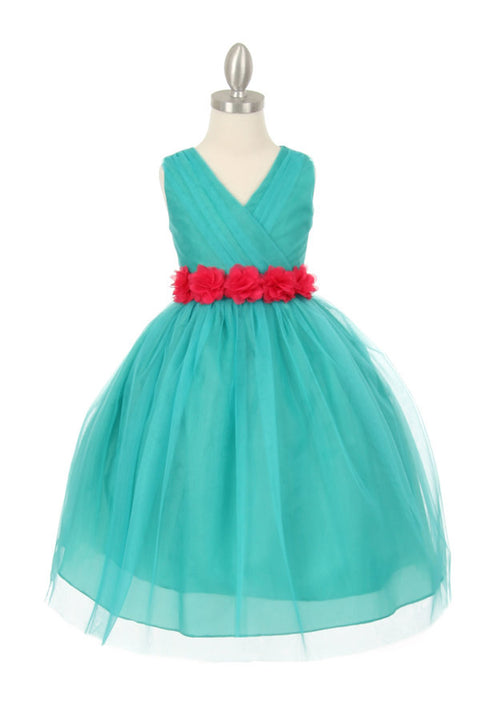 Cutie Flower Dress - #1220jd-bt3