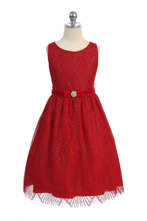 Plus Size Glitter Diamond Dress