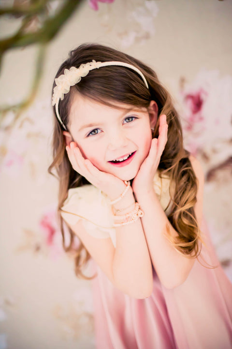 Organza with Pearls Headband