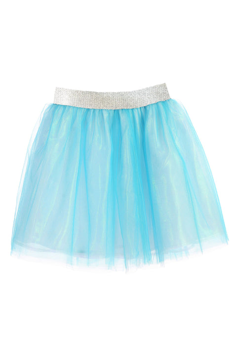 Aqua Glitter Tutu Skirt