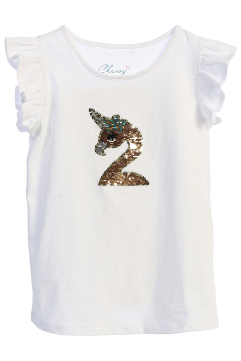 Flamingo-corn Flip Sequin Shirt